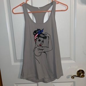 Trump girl tank top